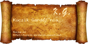 Kuczik Gardénia névjegykártya